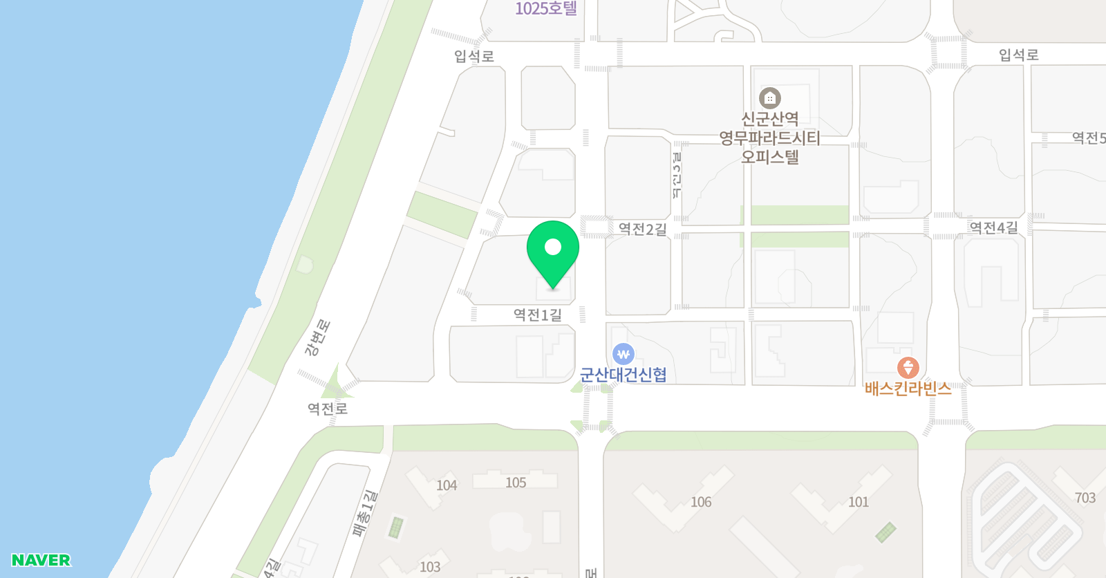 브릭스 내흥학원 위치