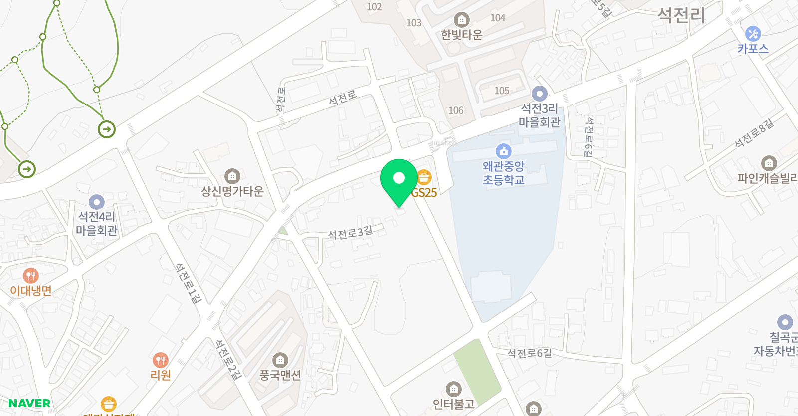 진영 학원 위치