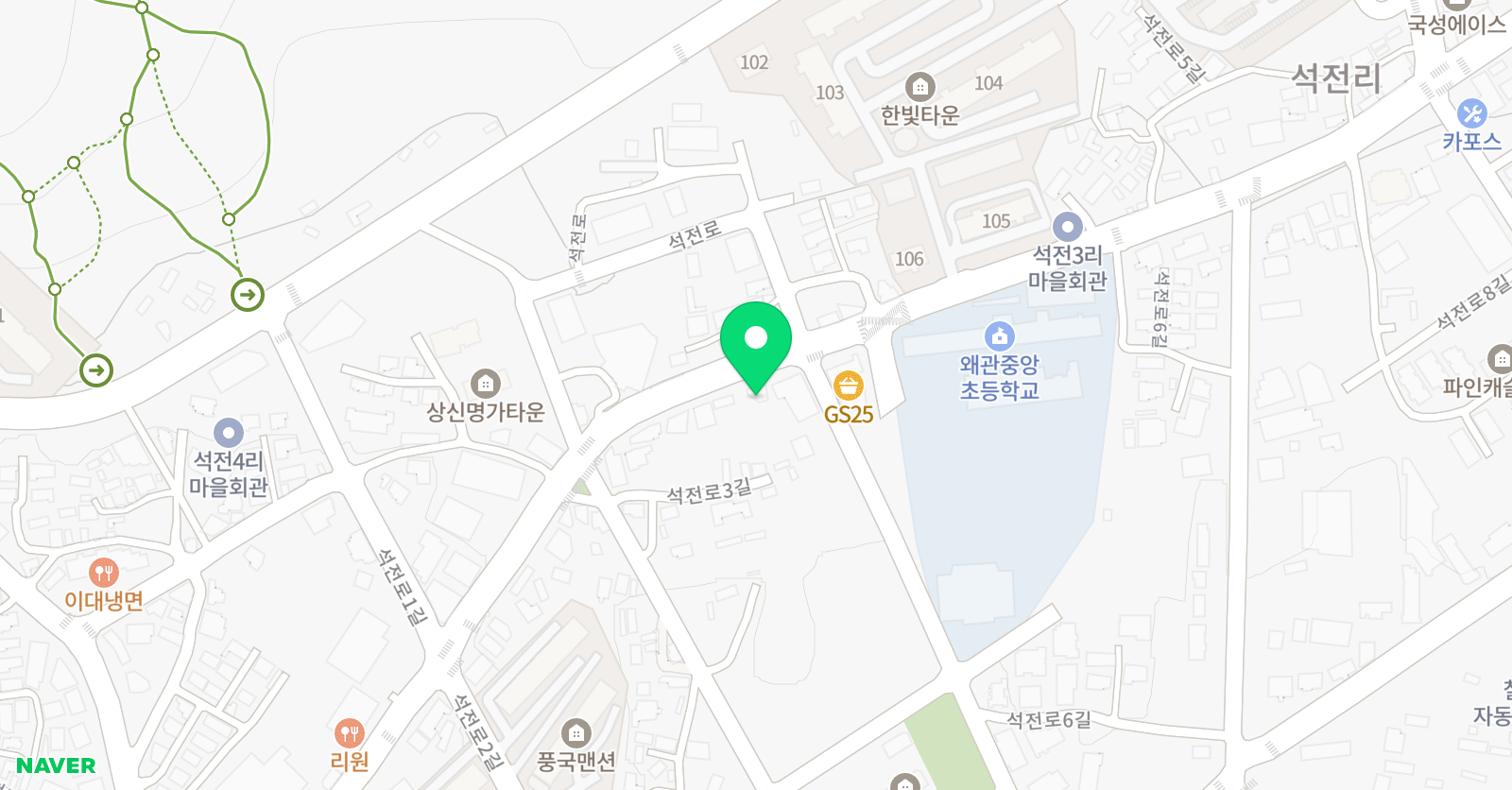 미래엔영어 중앙초 교습소 위치