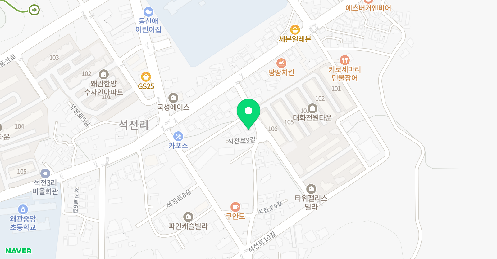 더뮤직 바이올린앤플룻 음악학원 위치