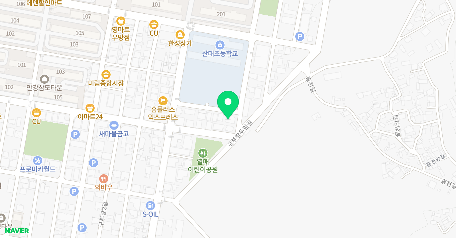 튼튼 영어마스터클럽 경주안강점 위치