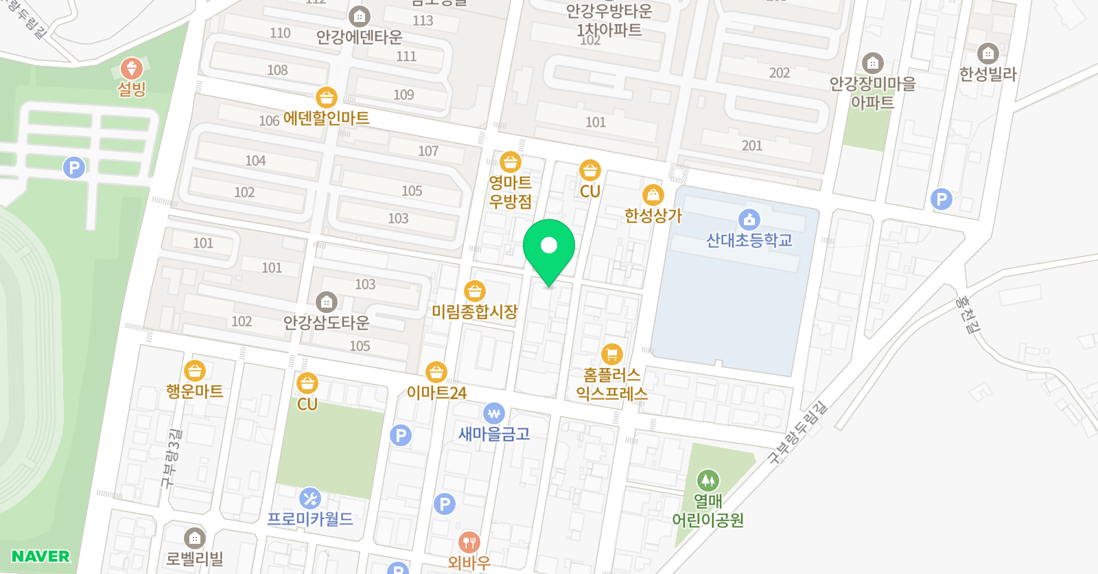 이클래스 학원 위치