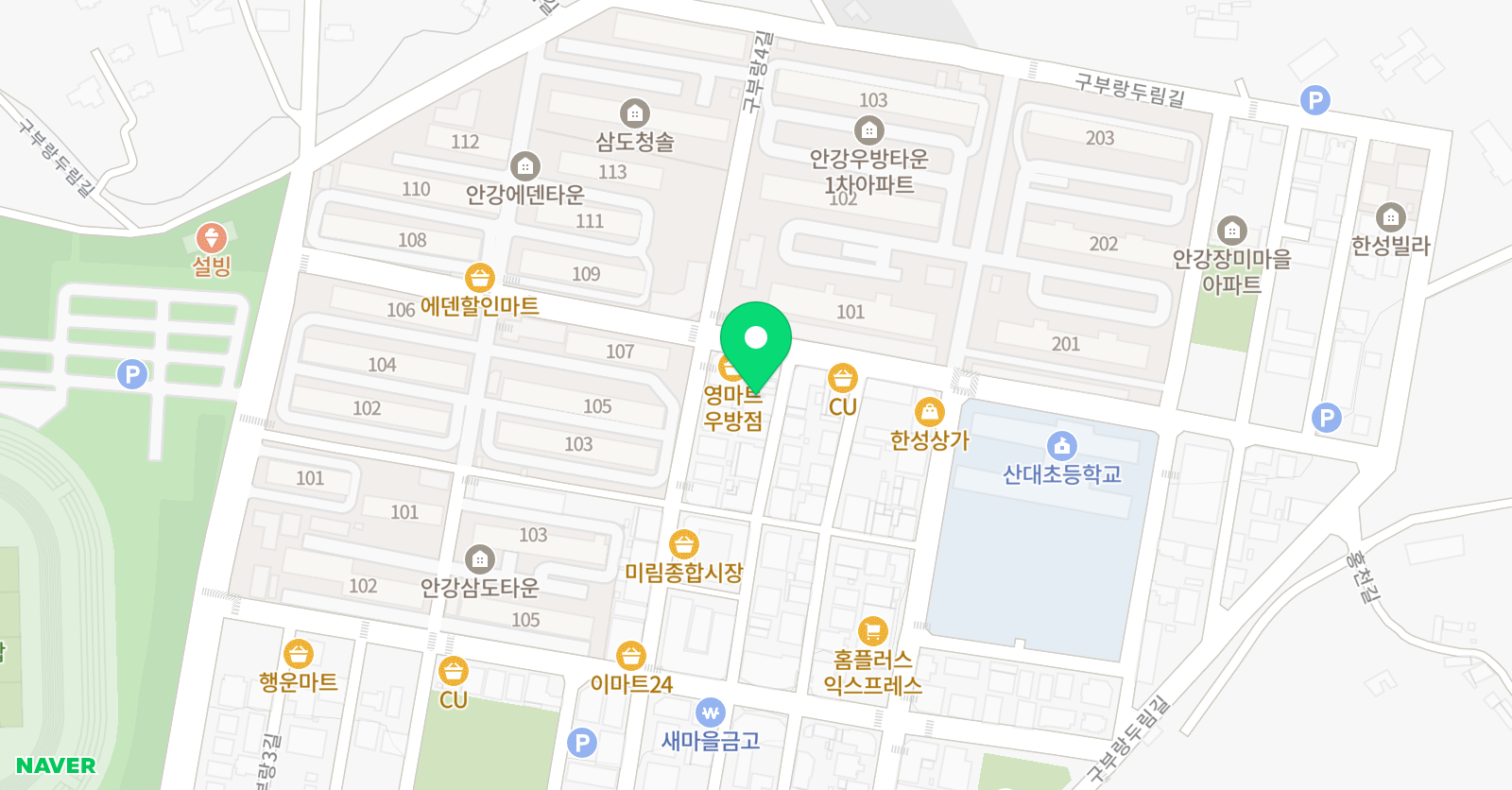 예스셈 안강교실 위치