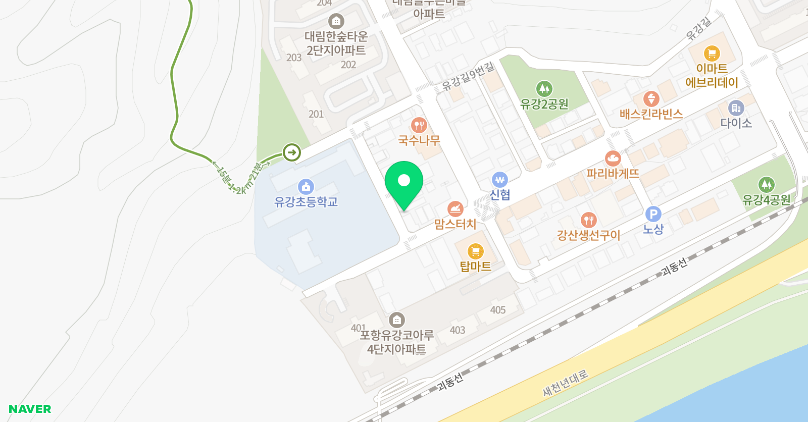 포인트 미술학원 위치