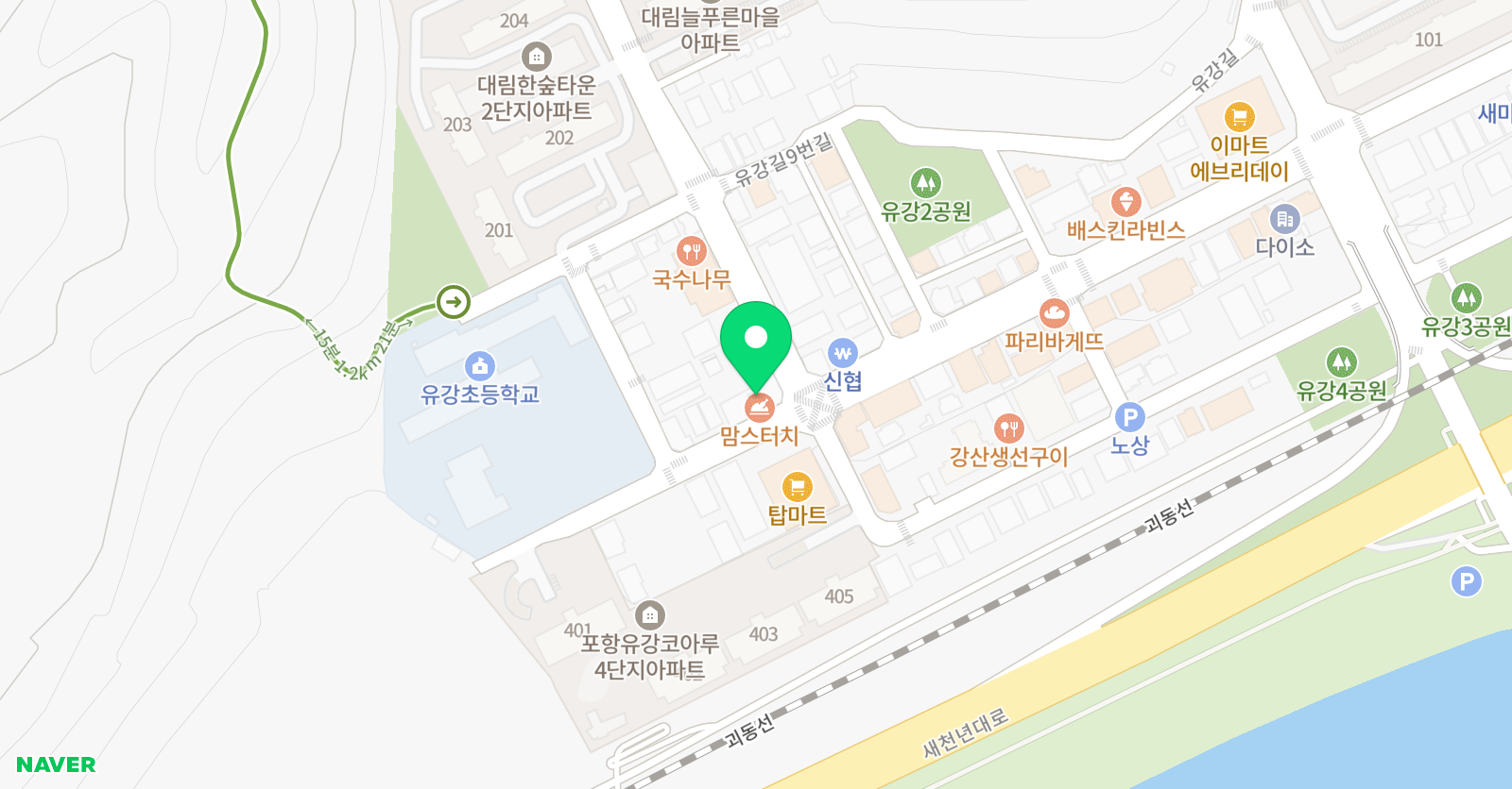 온포인트 수학학원 위치