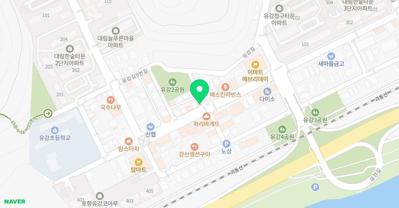 유강 와이즈 영어 위치