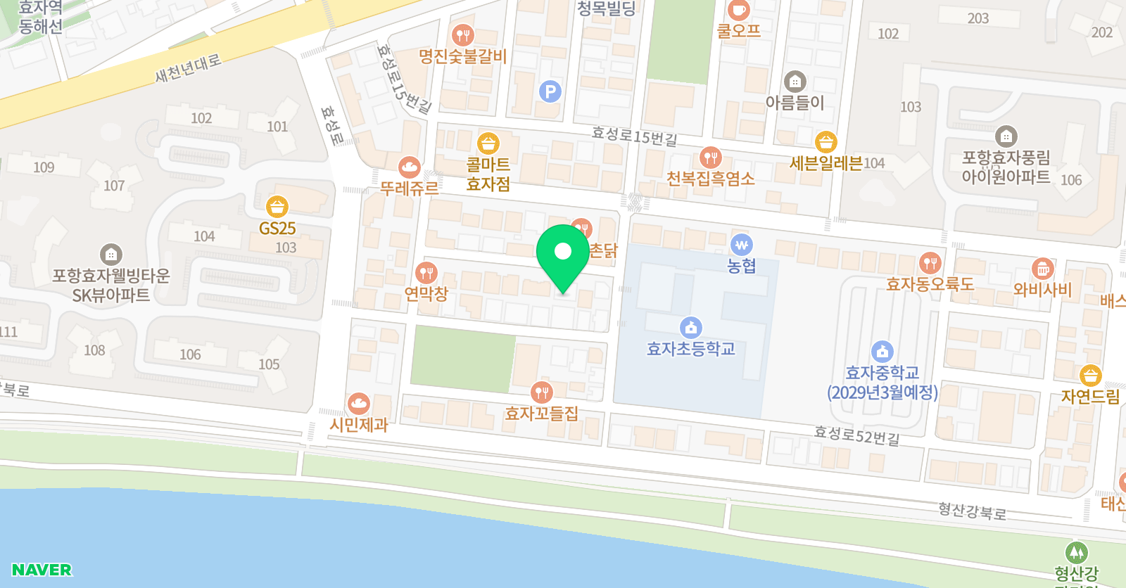 다니엘논술연구소책통클럽 효자센터 위치