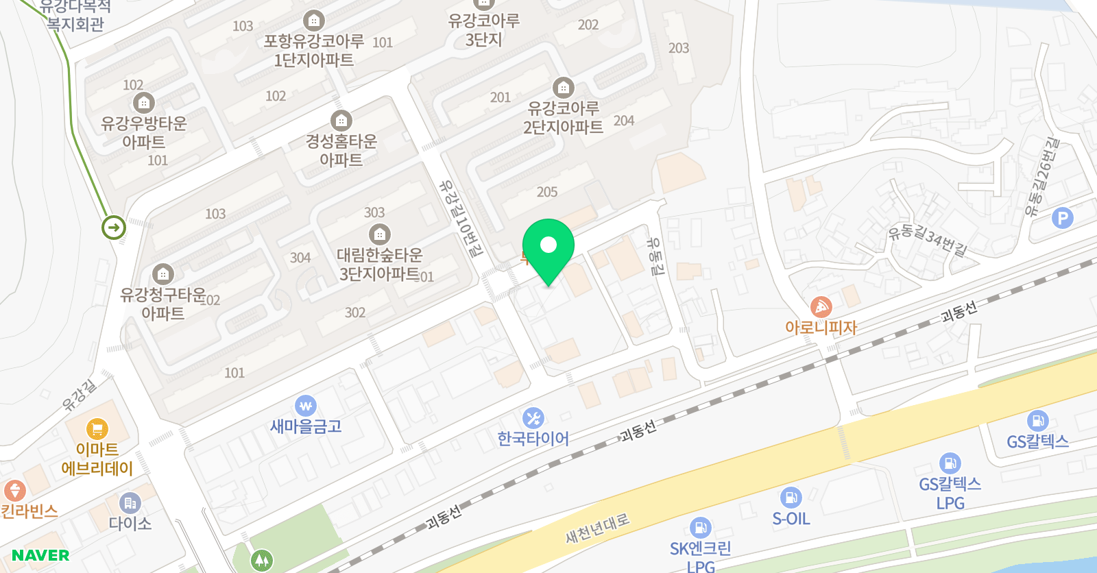 비욘드잉글리쉬 참샘 학원 위치