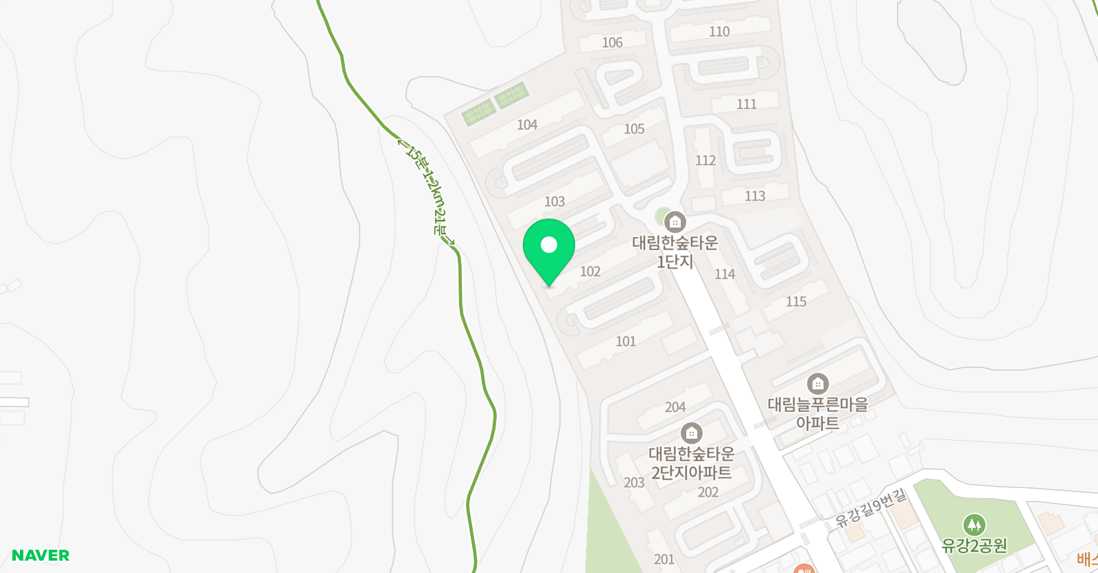 한솔유강 영어라운지 위치