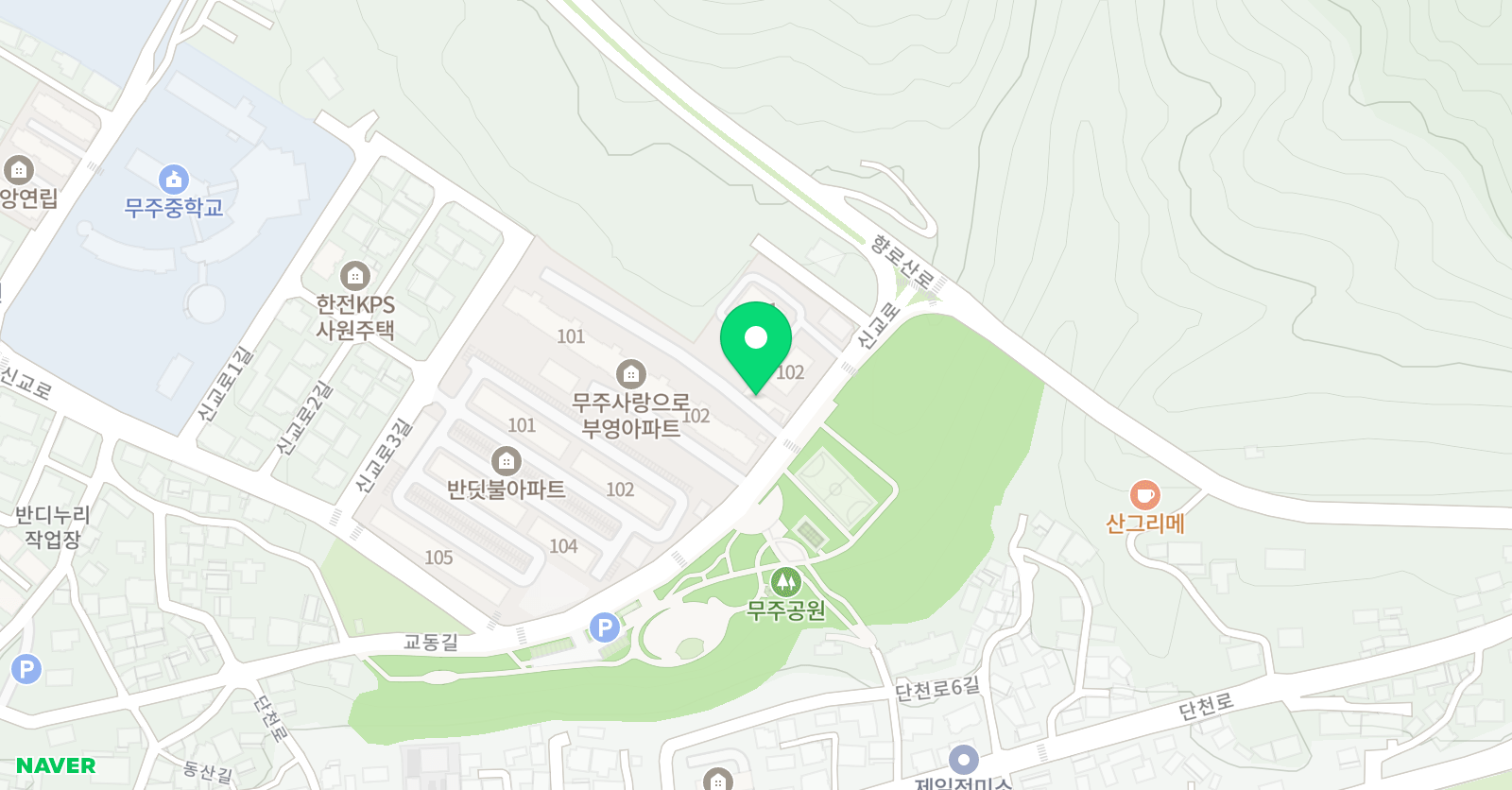 3030영어 무주러닝센터 위치