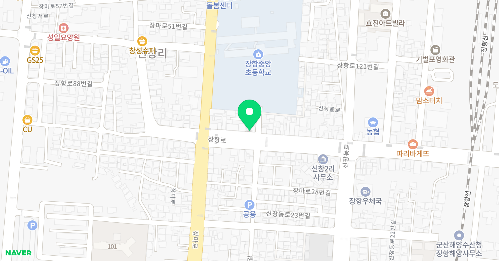 윤선생 영어숲 장항학원 위치