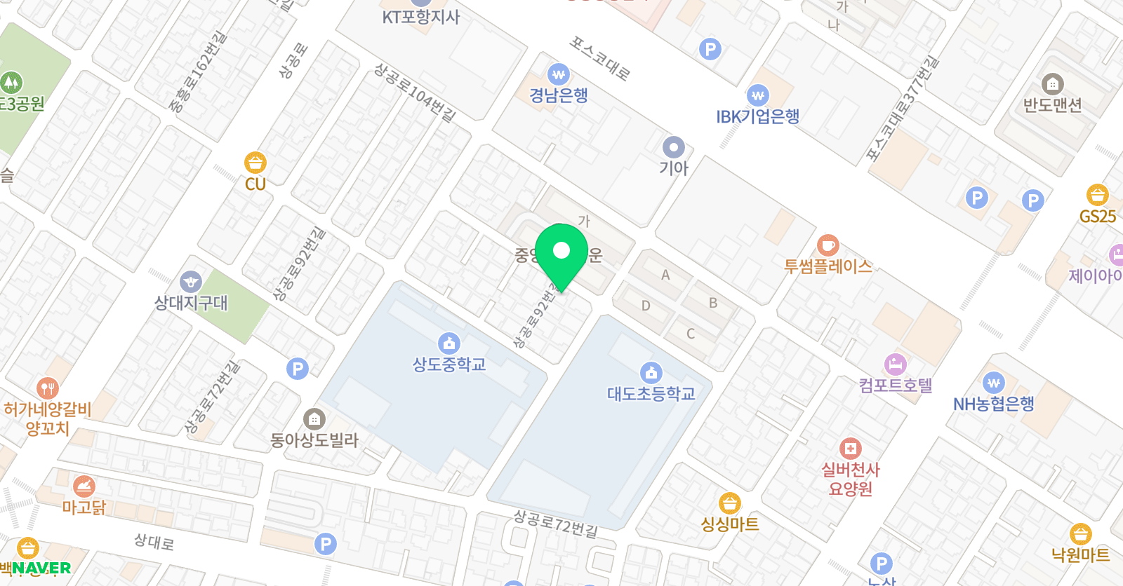 푸르넷 공부방 에듀몽샘 위치
