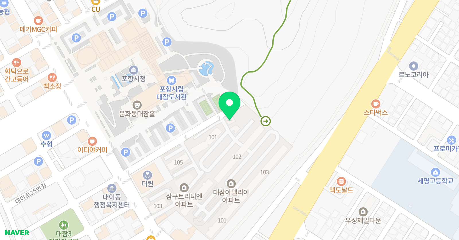 명성 영어학원 위치