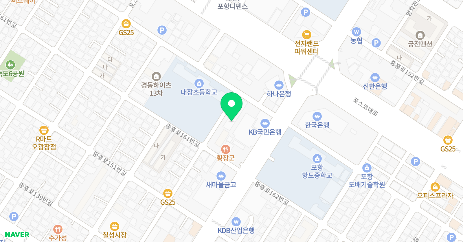 푸르넷 공부방 대잠점 위치
