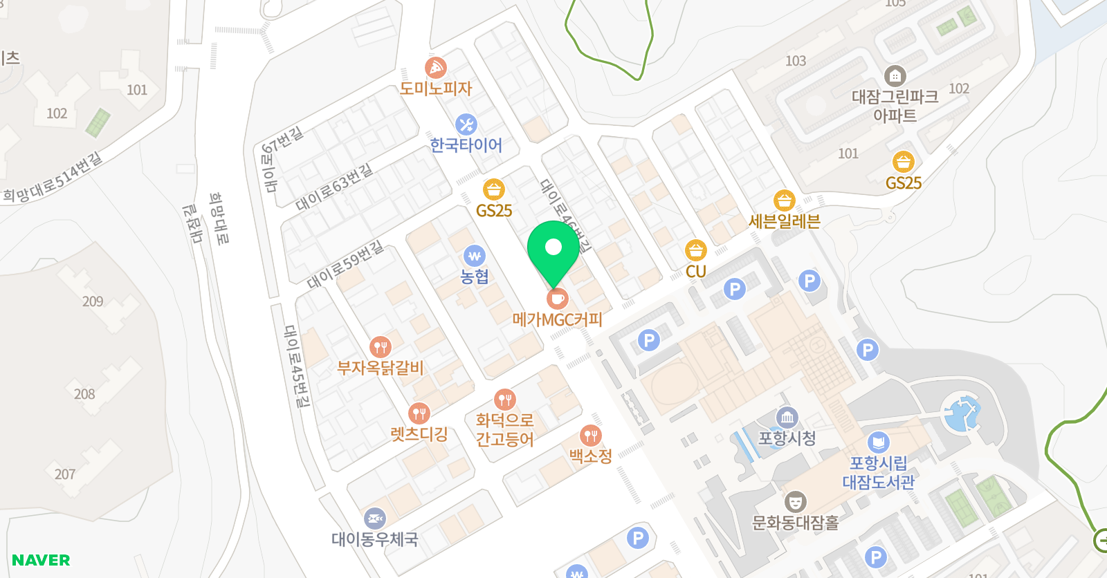 NUI앤유아이 영어학원 위치