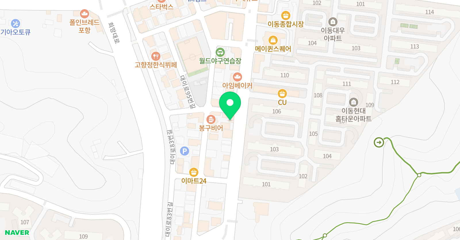올웨이즈 수학학원 위치