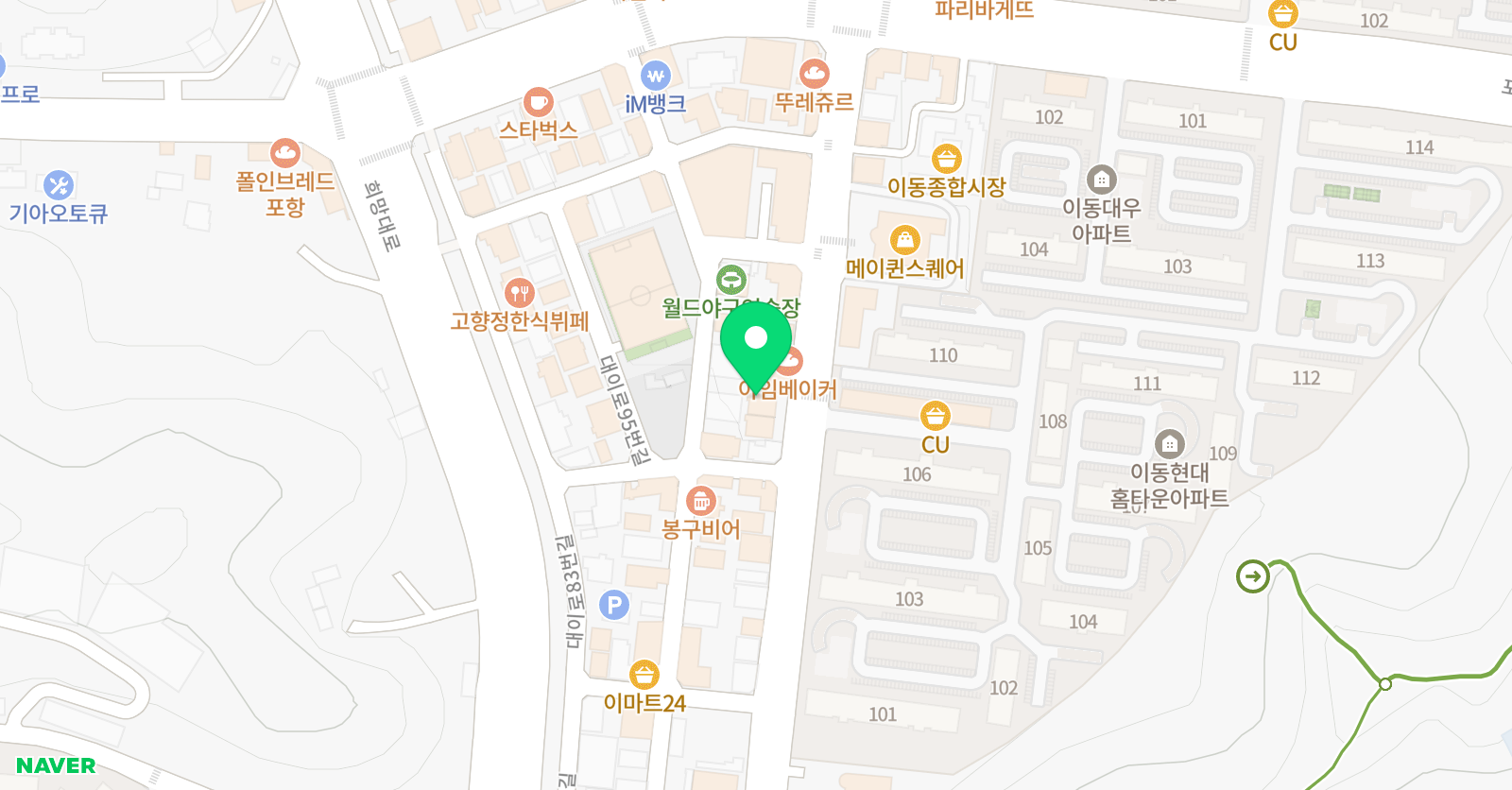 장현 수학학원 위치