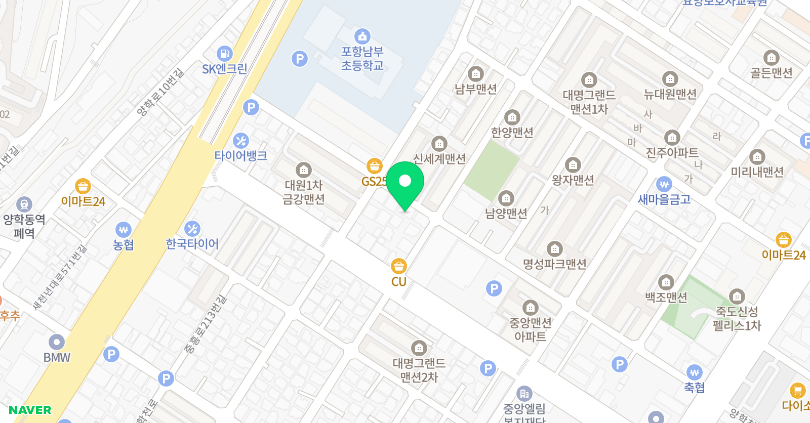 용인대여명 태권도장 위치