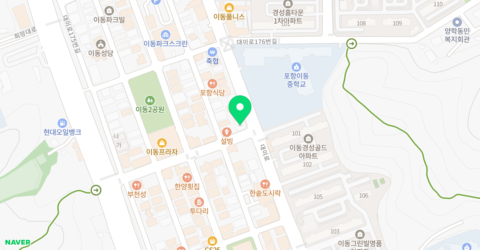 등대수학과학학원 위치