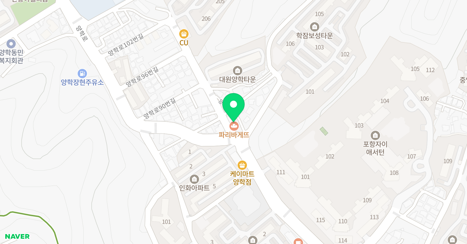 윤선생 영어숲 양학학원 위치
