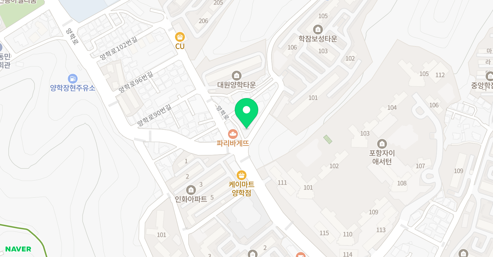 아트앤하트 양학보성 미술교습소 위치