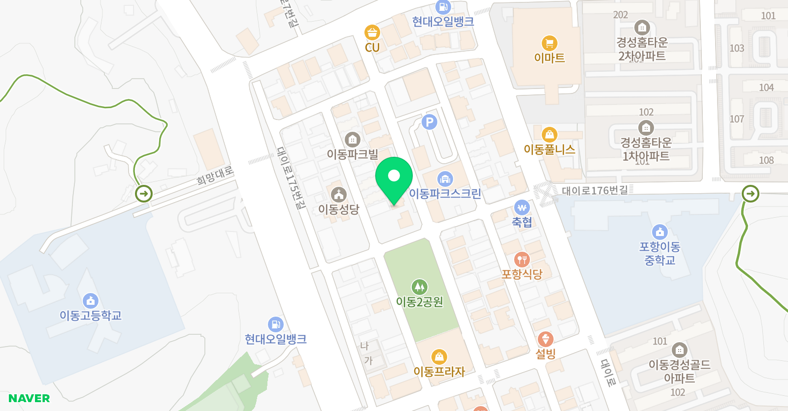 나눔 학원 위치