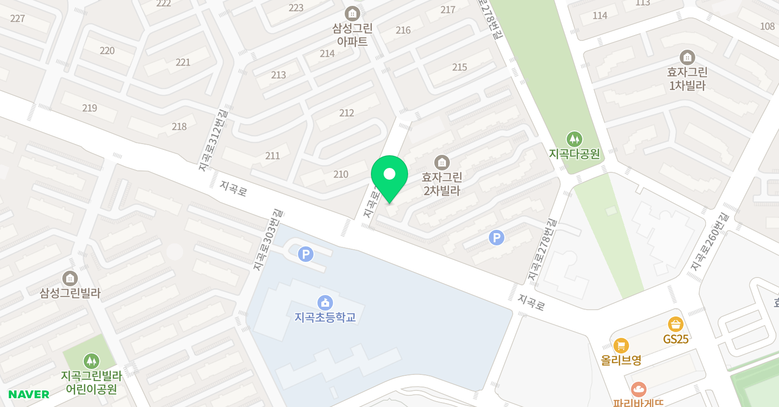 딱풀리는 수학학원 포항지곡초점 위치