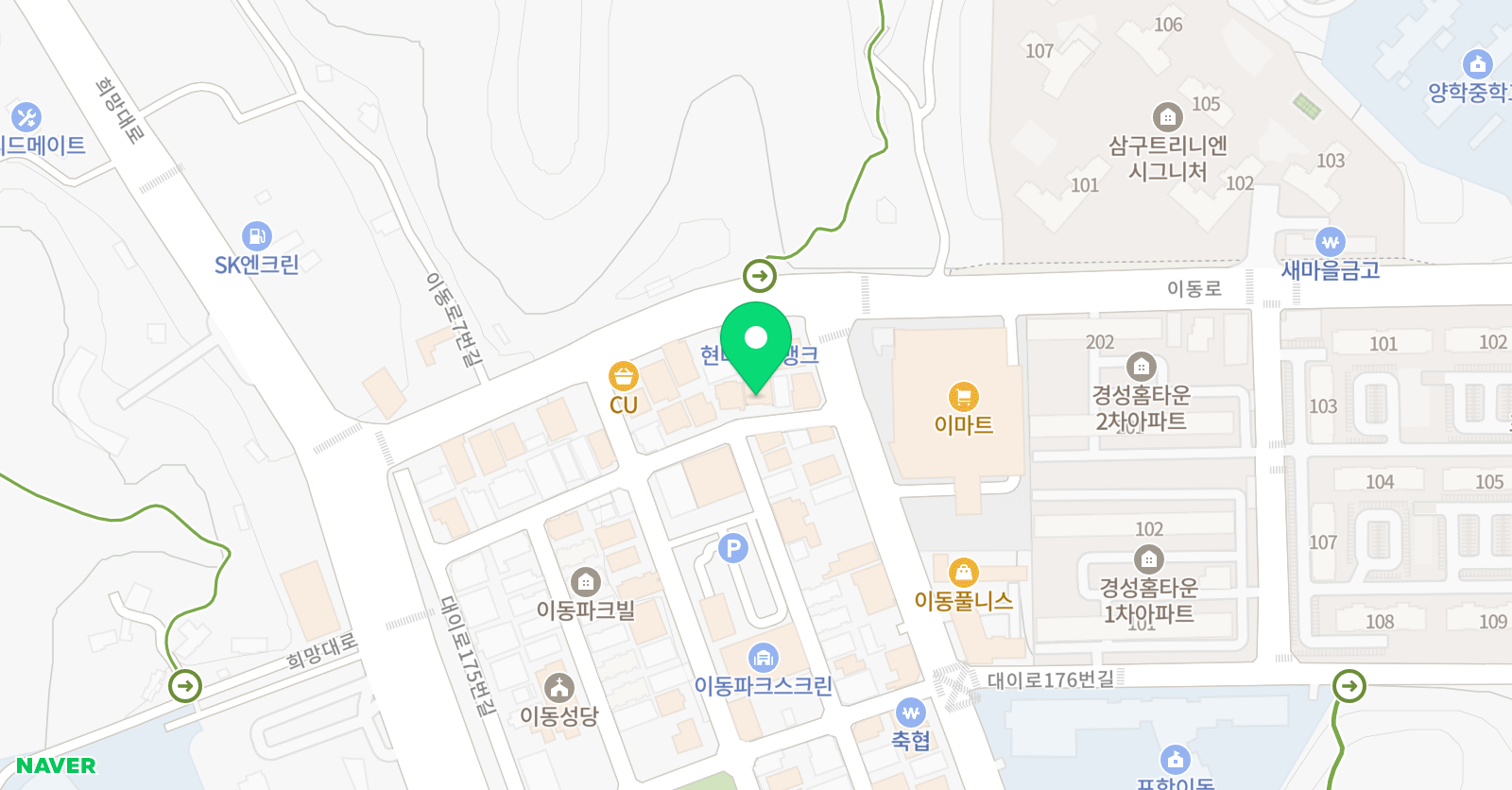 예쁜몸 발레센터 위치
