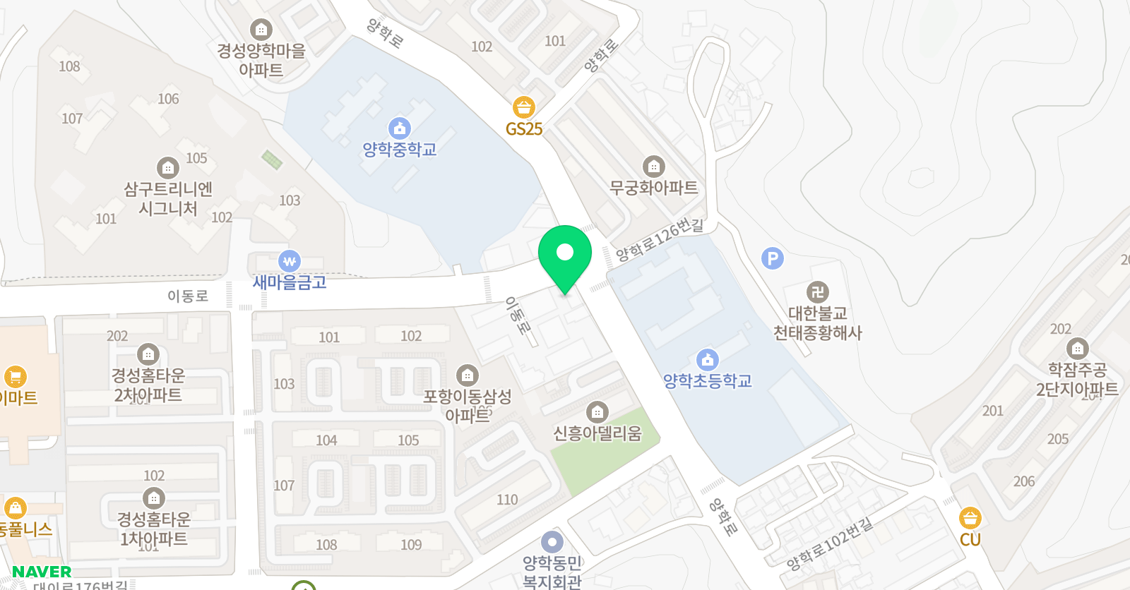 홍 태권도장 위치