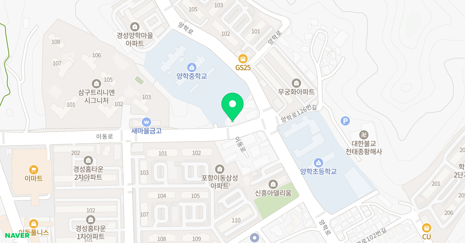 드림FC 유소년축구교실 위치
