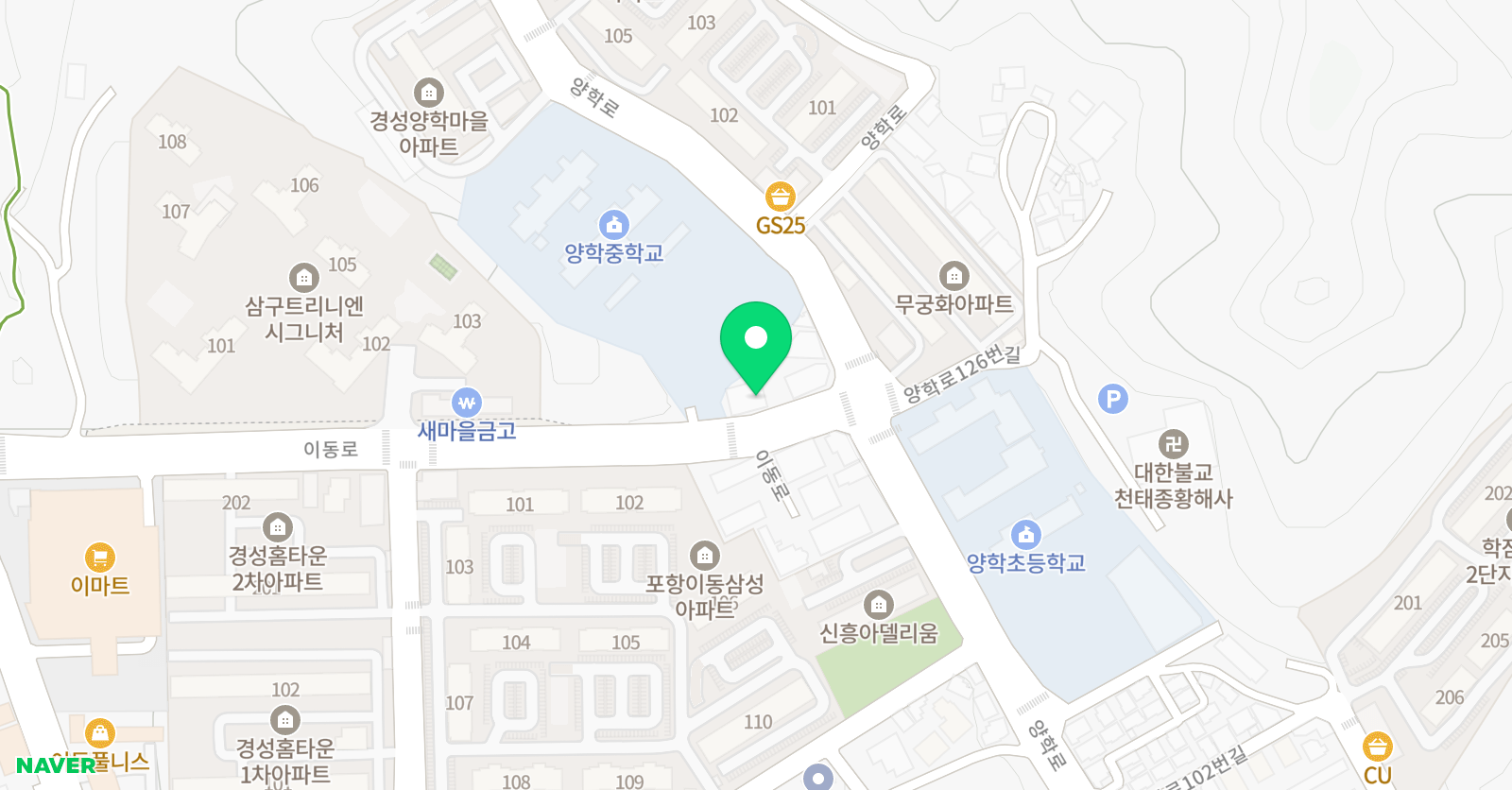 원 미술학원 위치