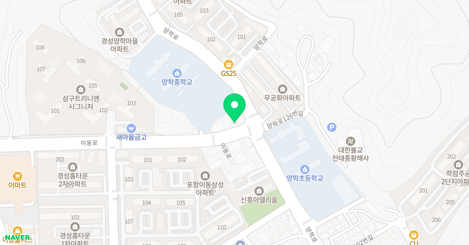 키즈랩 과학학원 위치