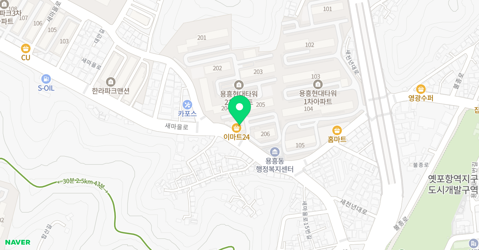현대 음악학원 위치