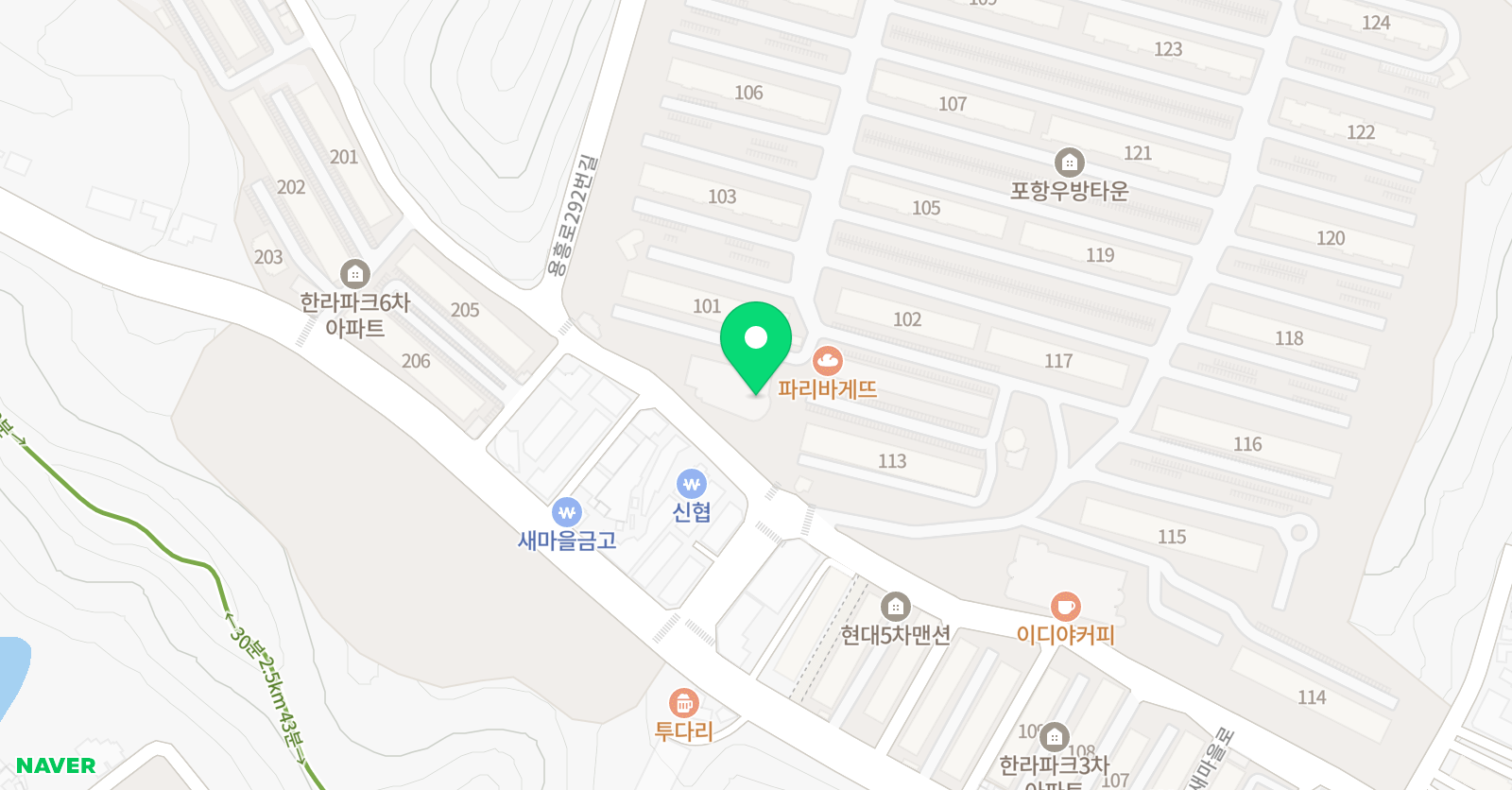 삼성 영어셀레나 우방학원 위치