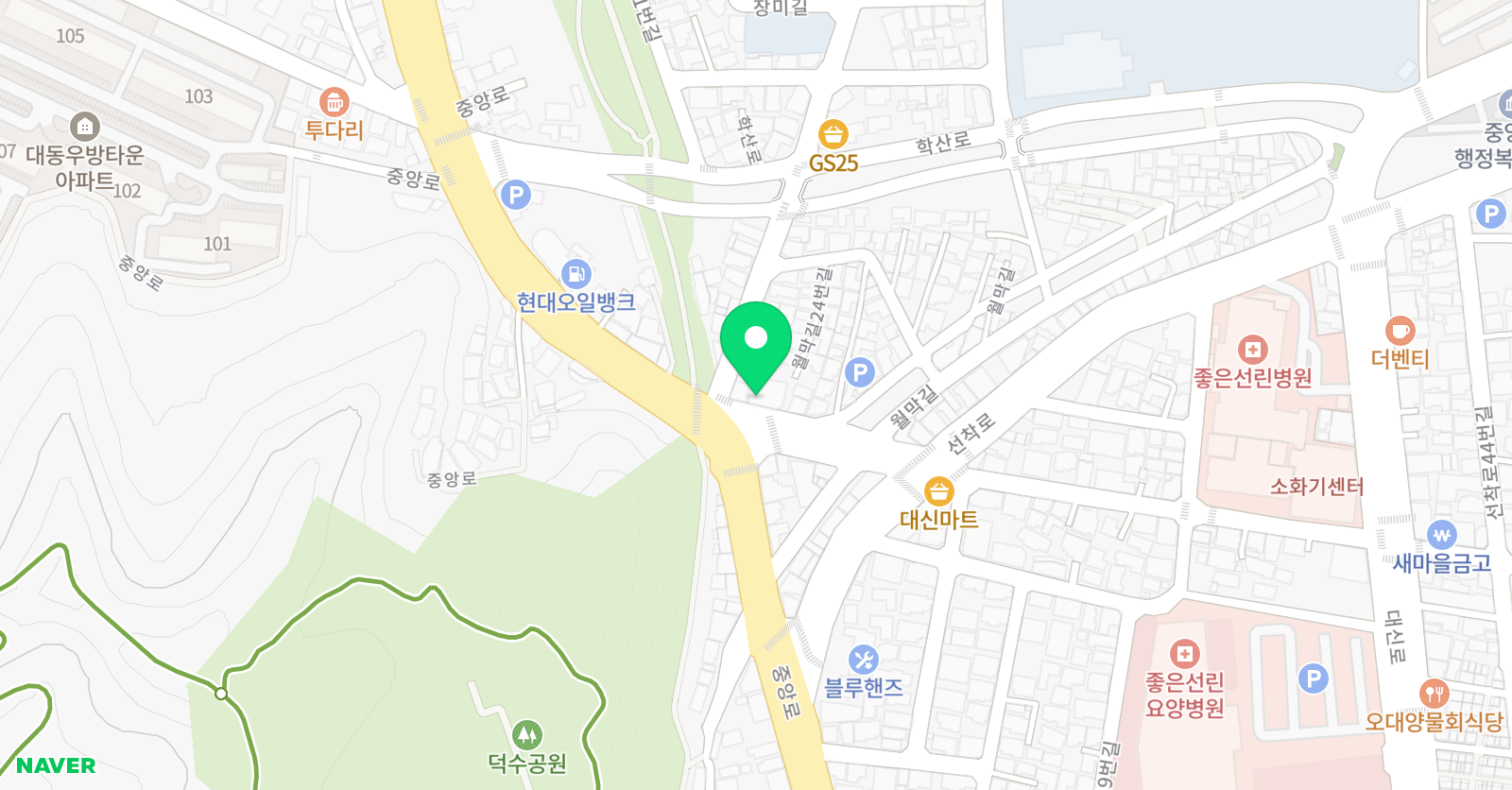 대성엔 학원 포항직영점 위치