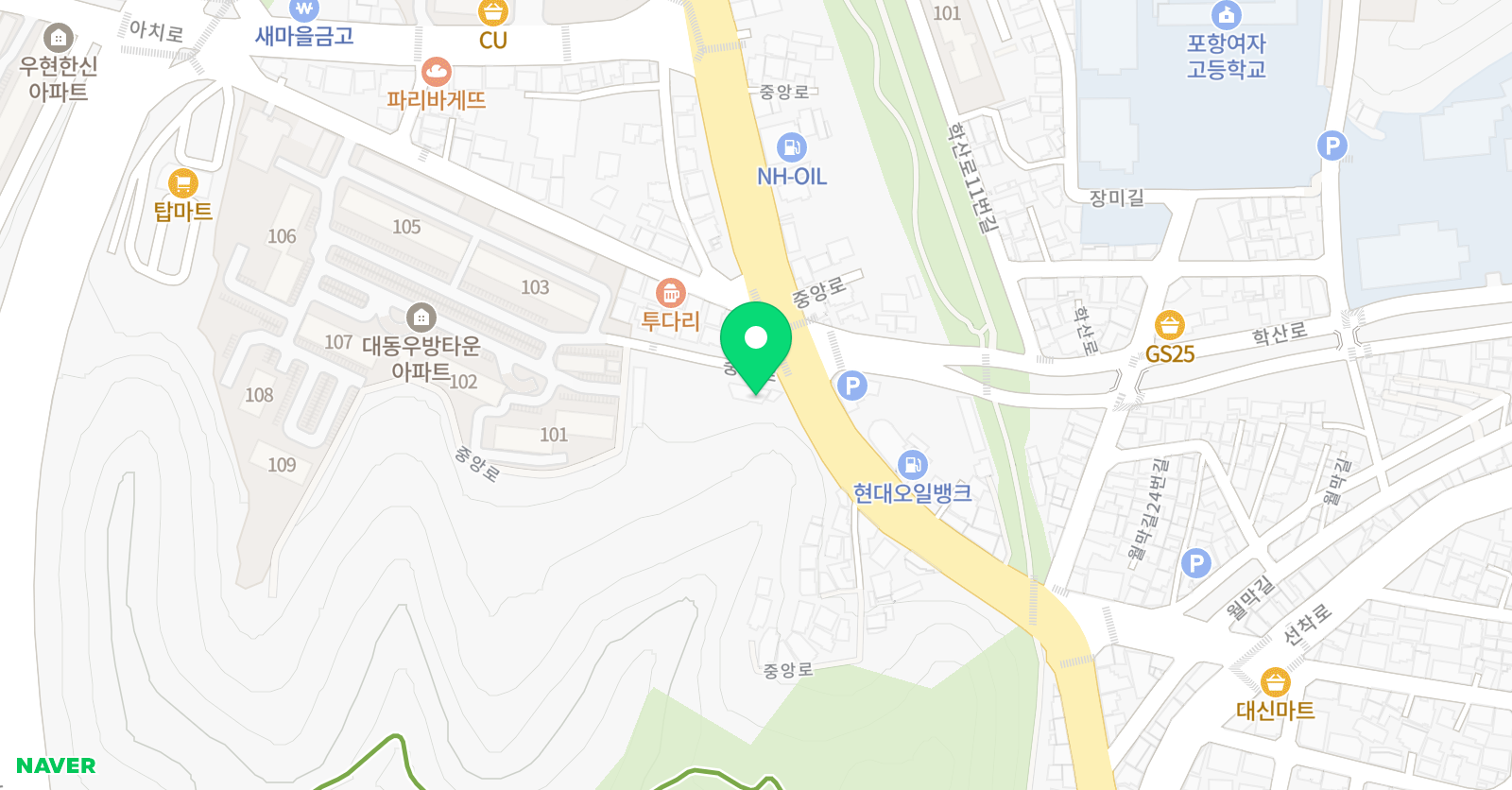 인사운드 음악교습소 위치
