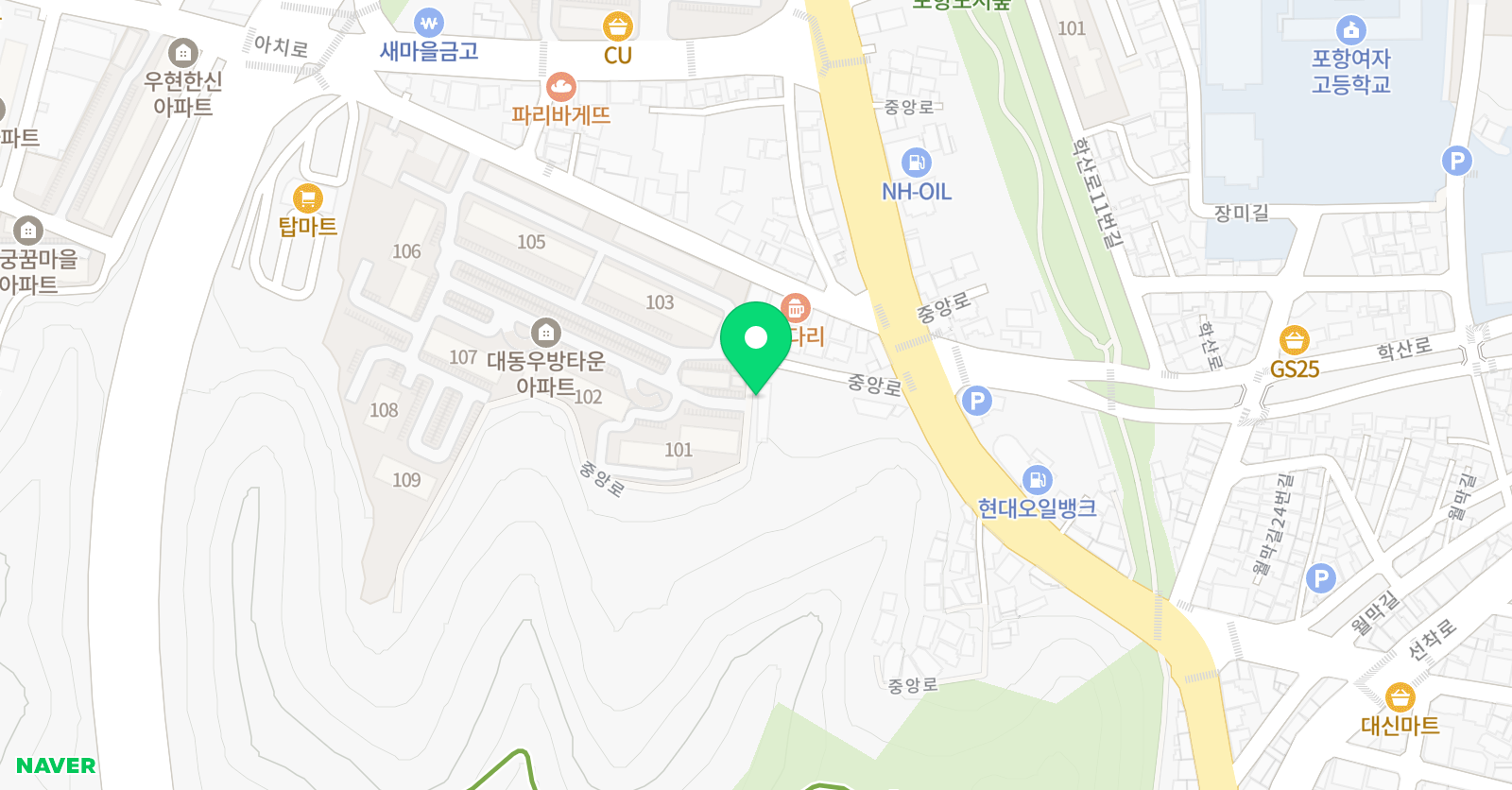 펠리아 음악미술학원 위치