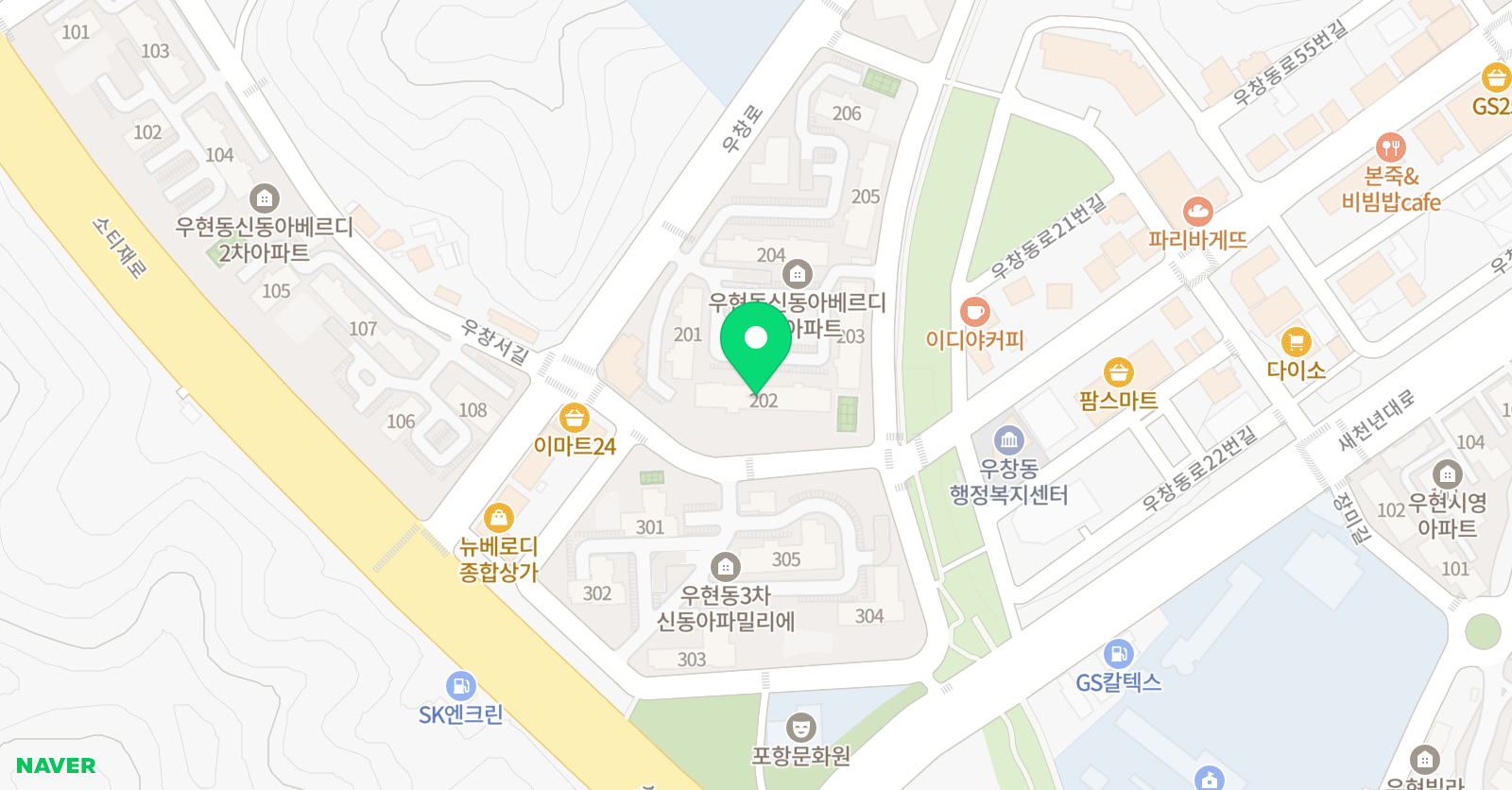 빨간펜 수학의달인 우현신동아점 위치