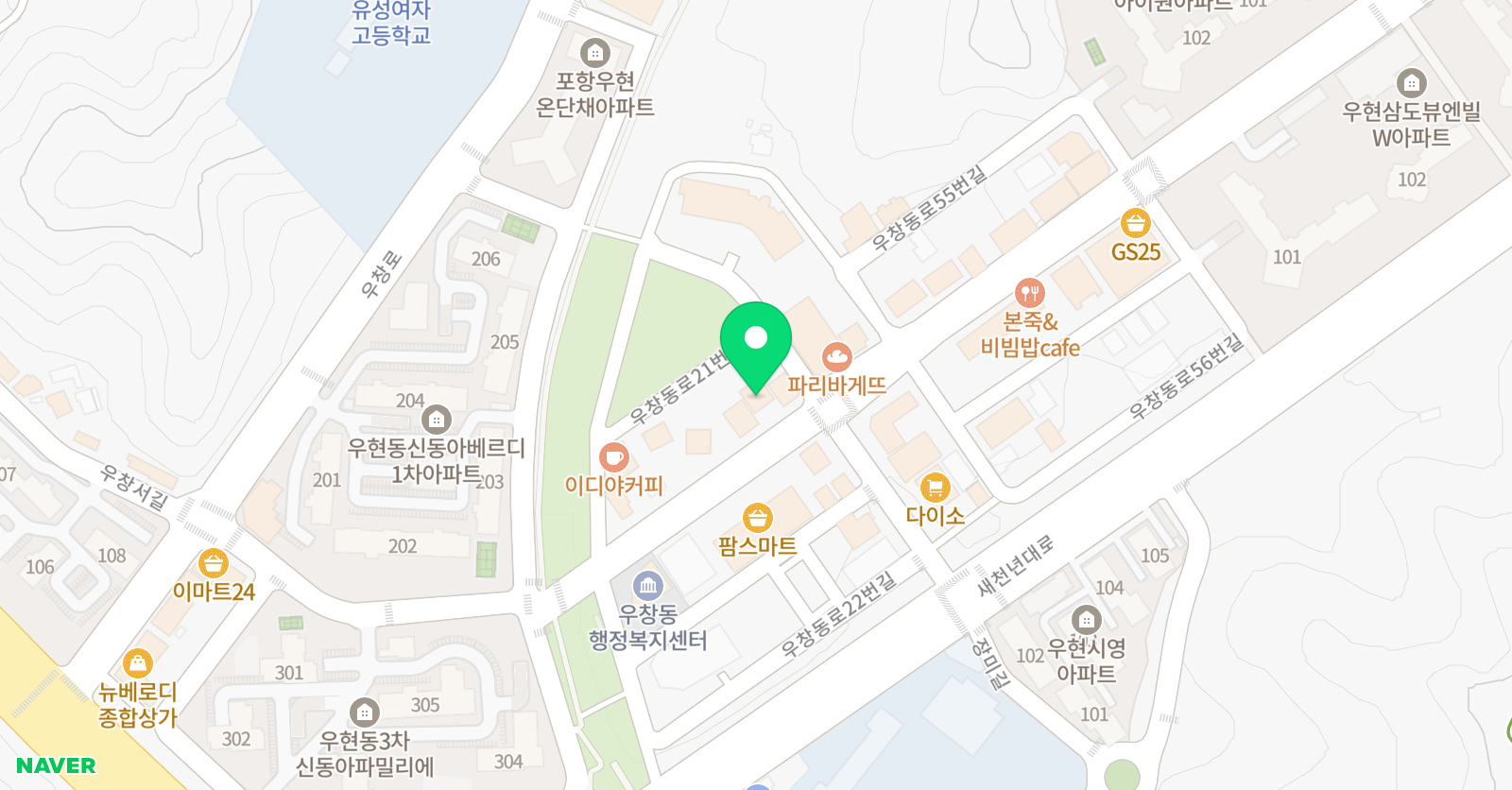 원정 수학학원 위치