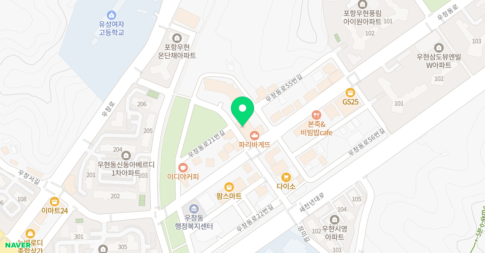 와이엘케이씨 학원 위치
