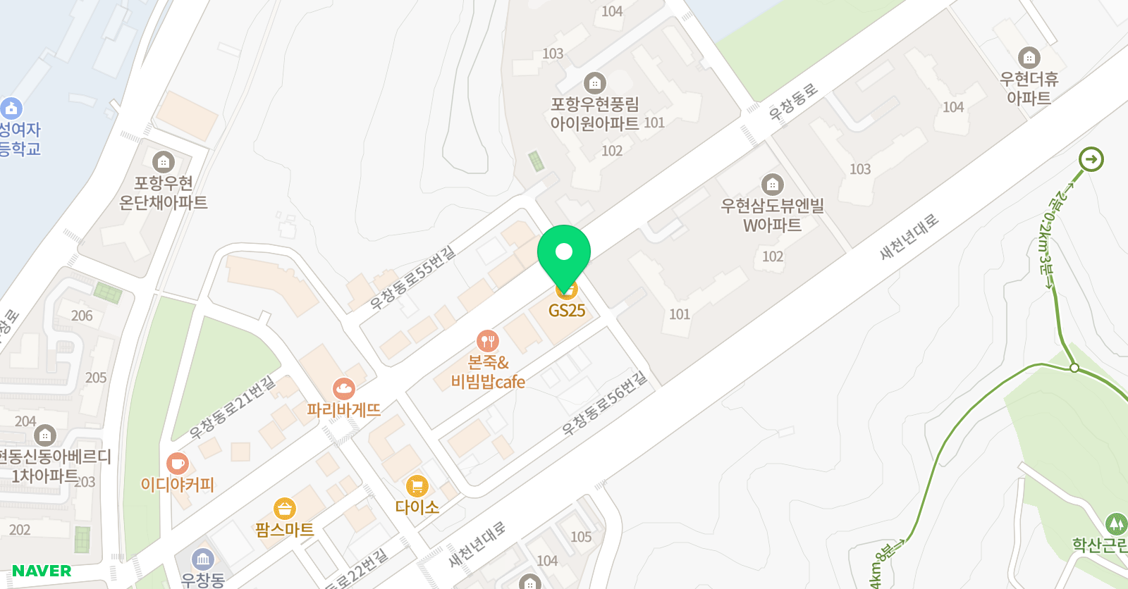 우현 피아노학원 위치