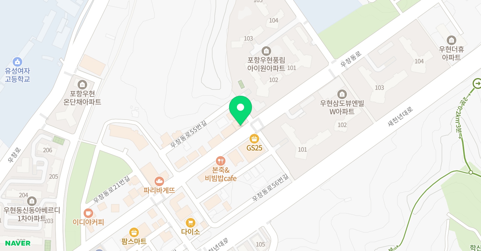 아트앤하트우현 풍림아이원교육원 위치