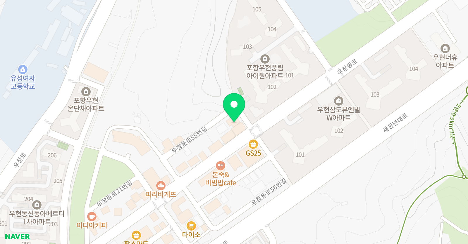 스마트해법영어 우현엘리트교실 위치