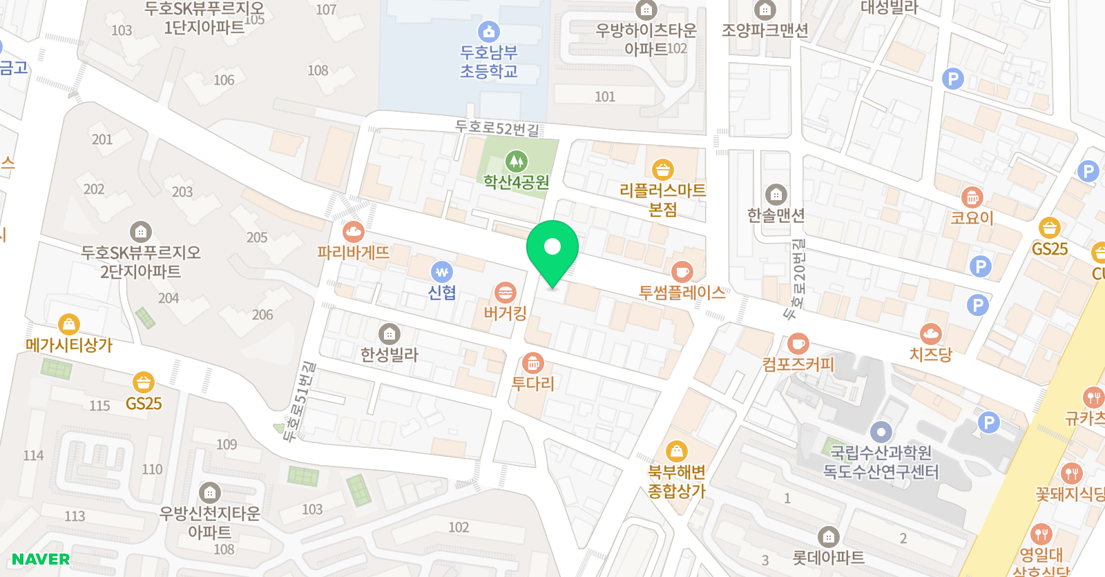 장성지캠프 학원 위치