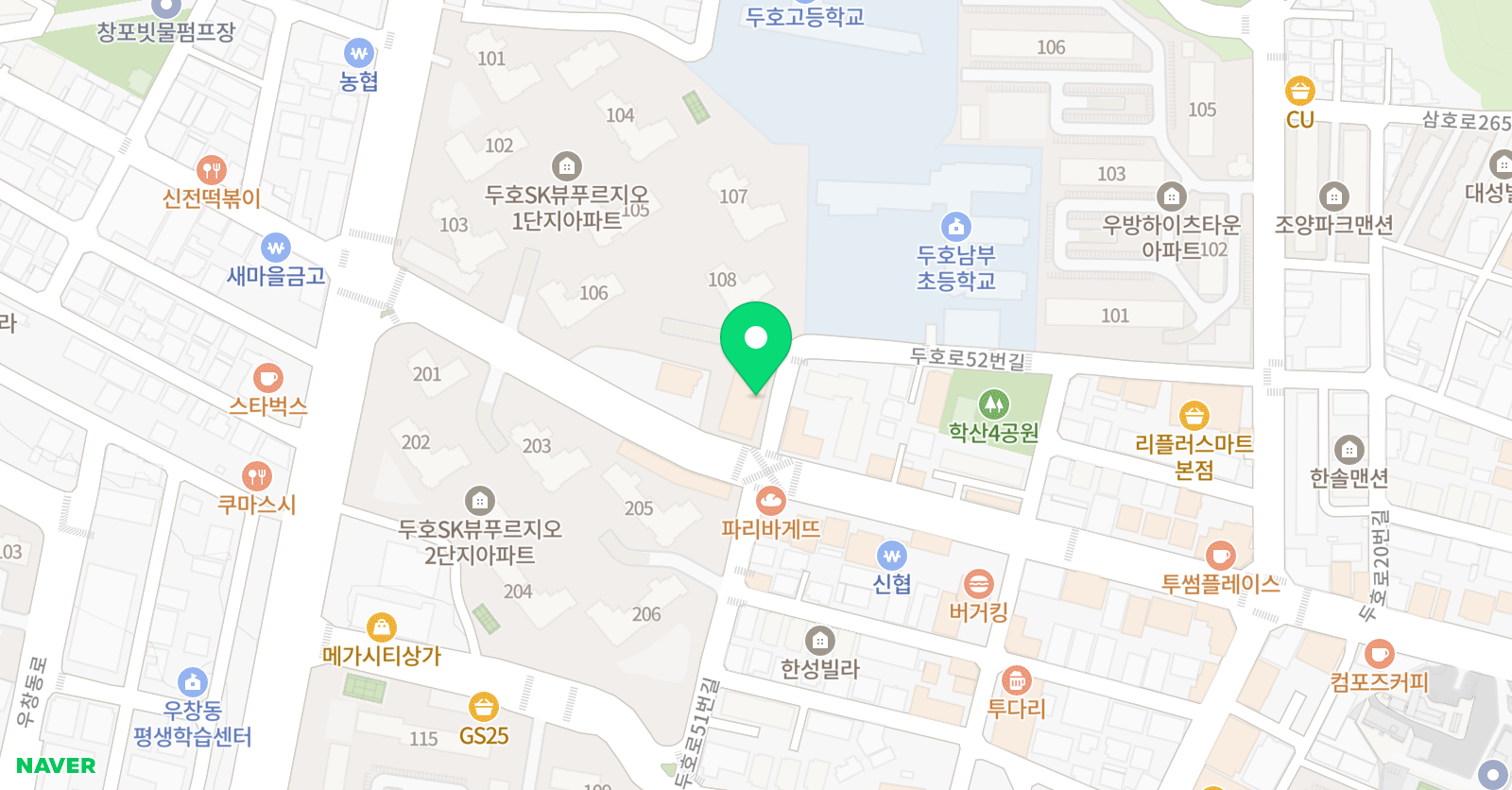 안녕 피아노음악학원 위치