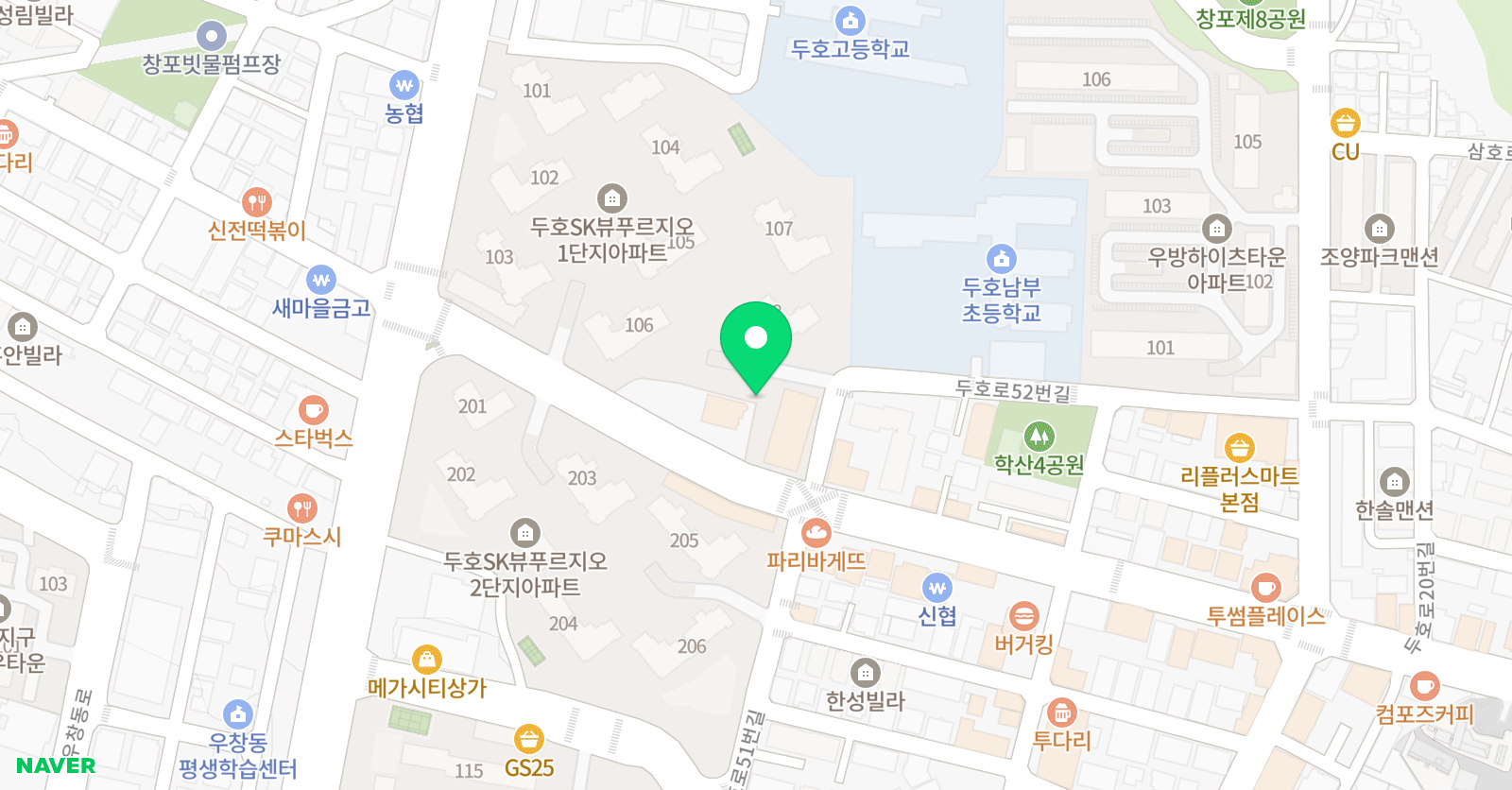 피아노에반하다 음악학원 위치