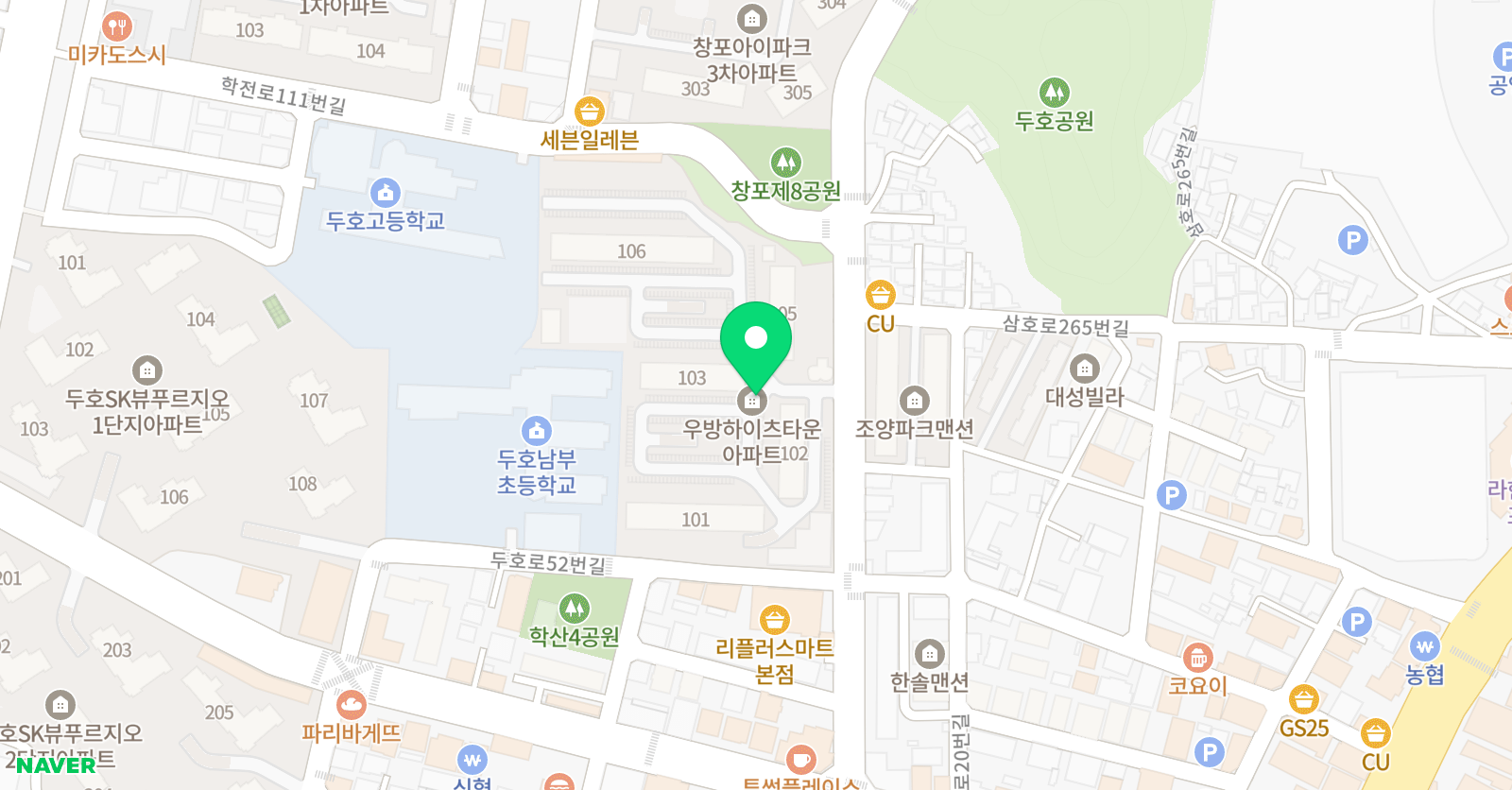 푸르넷  김쌤  공부방 위치