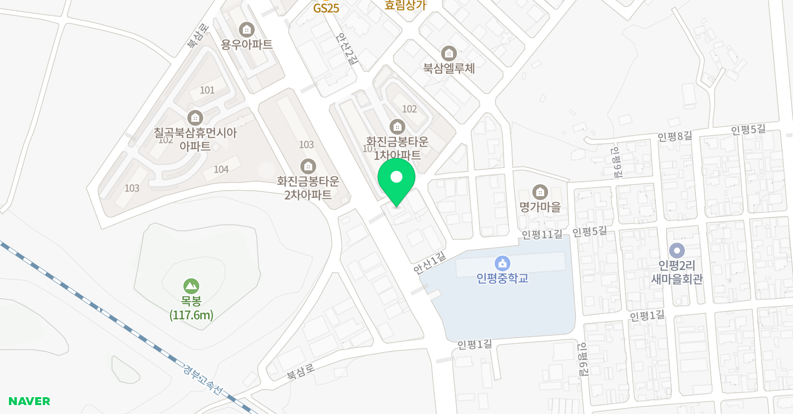 상상그림숲 딩딩딩 뮤직스쿨 학원 위치
