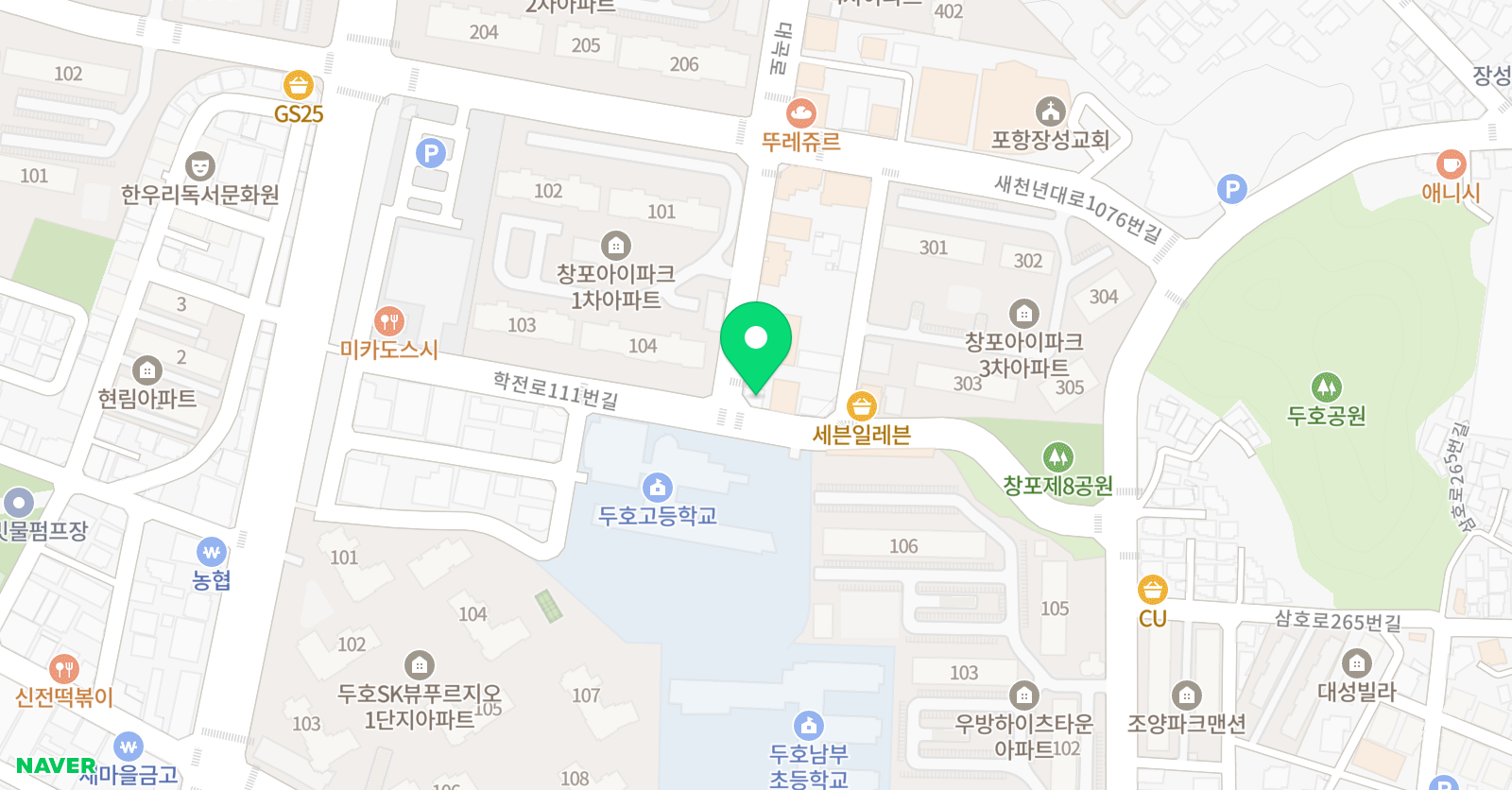 장신애 음악학원 위치