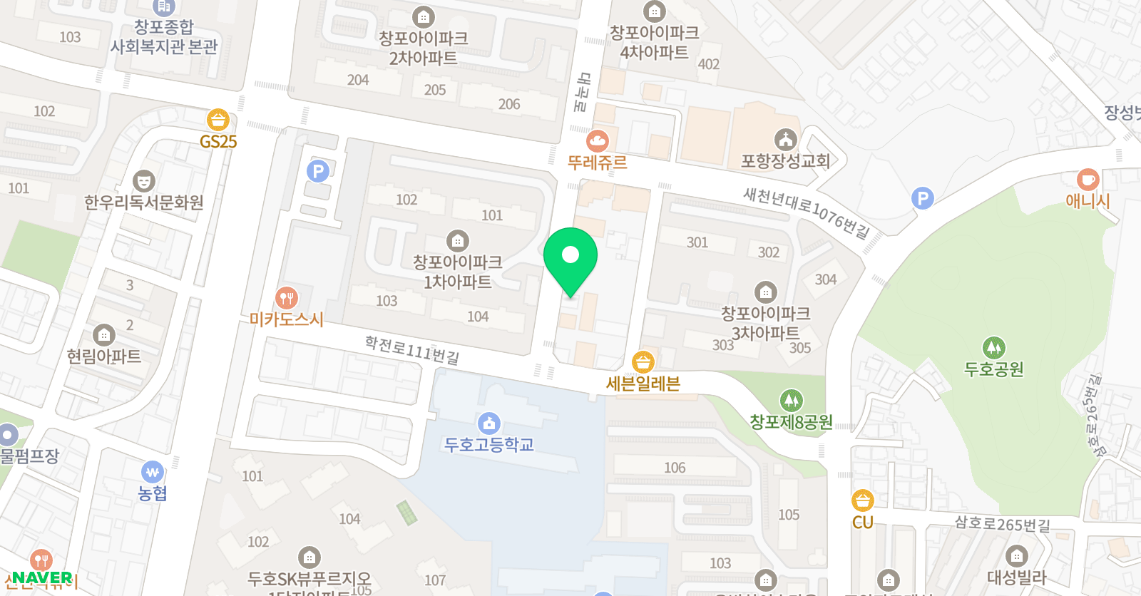 네모안 미술교습소 위치